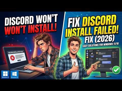 Fix Discord Installation Failed (2026) | Discord Won't Install on Windows 11/10