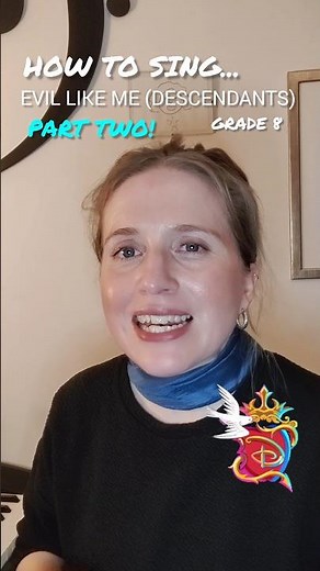 How To Sing... Evil Like Me (Descendants) PART TWO! #SingingLesson #Disney #Shorts