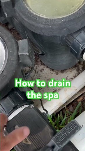 How to drain the spa, to clean it up; How to care for a swimming pool