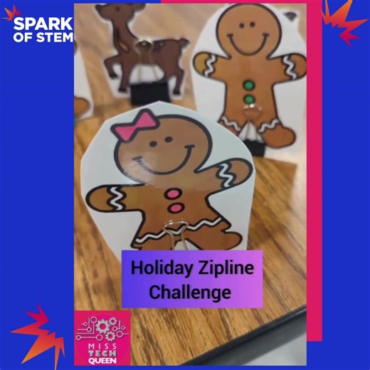 Students will love this zip line challenge! Holiday-themed with...