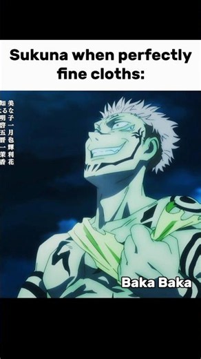 Sukuna Thinks This Fit Goes Hard 💀Jjk memes #jujutsukaisen #anime #memes #funny #sukuna #relatable