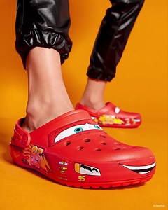 Ka-chow! Now say it back! Disney and Pixar Cars Lightning McQueen is back for another lap at https://crocs.shoes/LMQDay | Crocs
