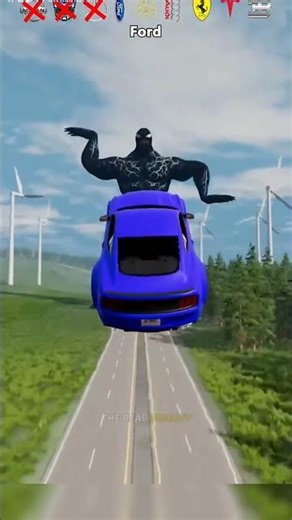 🔥 “Cars vs GIANT Venom — Ultimate Strength Test!”#ai#car#venom
