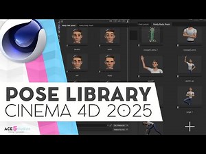 Pose Library C4D 2025 | Cinema 4D