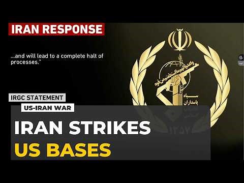 Iran launches attacks on US military sites in Kuwait and Bahrain after US strikes.