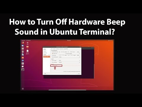 How to Turn Off Hardware Beep Sound in Ubuntu Terminal?