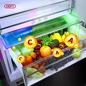 With Defy’s installed smart tech that mimics the natural sun ☀️ cycle, Defy NatureLight Side by Side Fridges will fight flu season with you! The NatureLight technology keeps your produce 🍏 fresher for longer, preserving their nutrients and vitamins, keeping your immune system strong and well-being in check! Go NatureLight now! | Defy