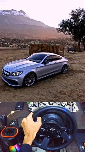 MERCEDES C63| THRUSTMASTER T300 RSGT STEERING WHEEL GAMEPLAY #forzahorizon5