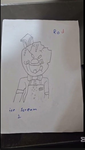 My old Rod vs My new Rod Drawing #rodsullivan #drawing #icescreamhorrorgame