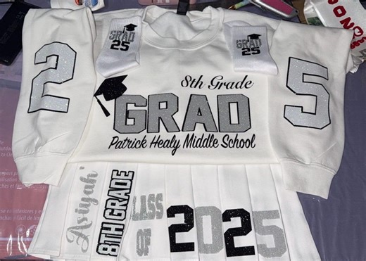 Personalized Graduation Outfit: Custom Sweatshirt & Skirt Set - Etsy