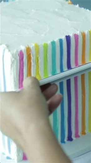 How to Decorate a Rainbow Faultline Birthday Cake