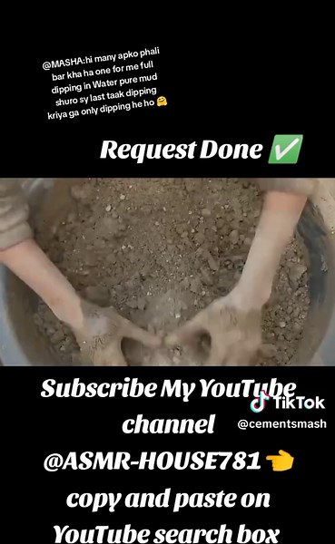 @MASHA: Fresh Mud Crumbling In Water 💦🤤😋 For More Subscribe My YouTube channel @ASMR-HOUSE781👈 #FreshMudCrumbling #MudInWater #CrumblingMud #MudAndWater #NatureAesthetics #SoilAndWater #MudArt #EarthyVibes #MudTransformation #NaturalTextures