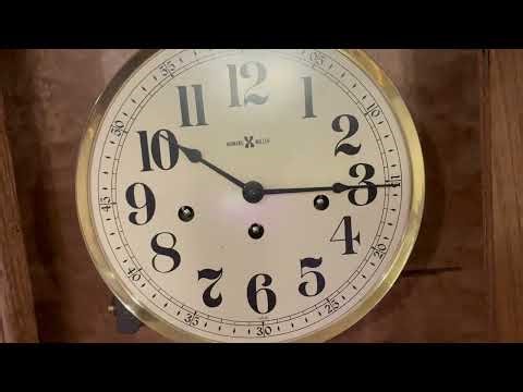 Rare 1980 Howard Miller “Calendar” Westminster Chime Wall Clock (Model No. 612-545)