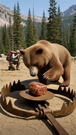 Will the Bear Trigger the Trap? Watch This Bear Risk It All for the Bait!