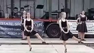 Students from the Lauren Kate school of dance entertaining crowds at the Stonehaven Feein' Market today, supported by Stonehaven Pipe Band. A great day of music and dance in Aberdeenshire. Stonehaven Pipe Band Majestic Aberdeenshire | Aberdeenshire Scotland