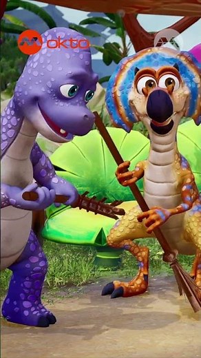 Can They Clean Up in Time? 🧹 Dinosaur Clean Up Challenge! | Giganto Club Shorts