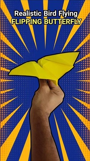 viral realistic bird flying , awesome flipping butterfly plane , how to make a paper airplane