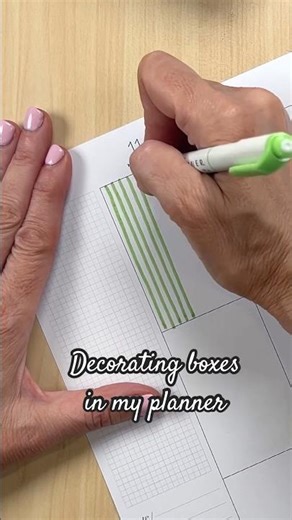 Planner Tip!- Using pens and pencils to decorate boxes! #planner #happyplanner #plannertips