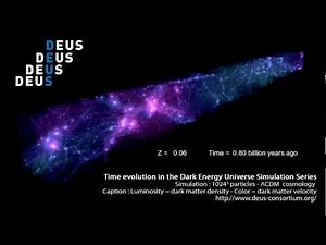 Time Evolution in the Dark Energy Universe Simulation- www.deus-consortium.org