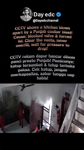 Pressure cookers can explode if used incorrectly #pan #pressurecooker #explode #victim #tragedy