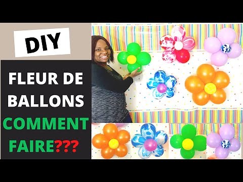 DIY Fleur de Ballons/Comment faire? How to do? DIY Balloons Flower.Facile/Easy