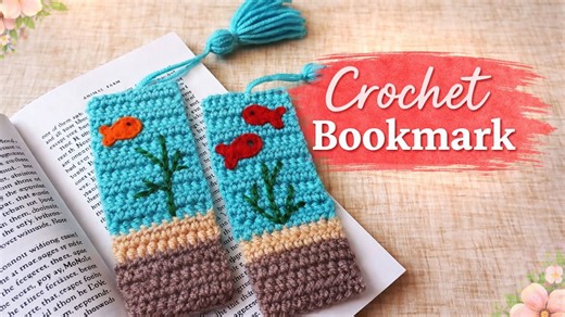 Quick crochet bookmark DIY | Easy beginner crochet project