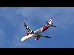 Testflight A321 AIR CANADA rouge at Airbus Plant Hamburg (MSN6884, C-FJQD)