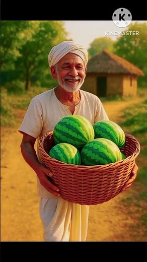 "Pig Attack in the Watermelon Field" # Farmer # watermelon# pigs.