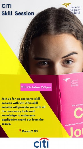Thank you to Emma Roddy from Citi for joining us at the National College of Ireland for an exclusive skill session on #CV writing and Citi's application and interview process. Our students gained valuable #insights and tips from Emma Roddy to help them stand out in their job search. We are grateful for the #opportunity to learn from Citi professionals and are excited to see our students take their careers to the next level. #ncicareers #CITISkillSession | NCI Careers & Opportunities
