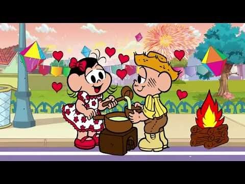 turma da monica completo 2016 festa junina magali e cascao em desenho da monica portugues