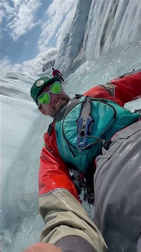 Man Floats Down Alaska's Ice Cold Glacier Stream