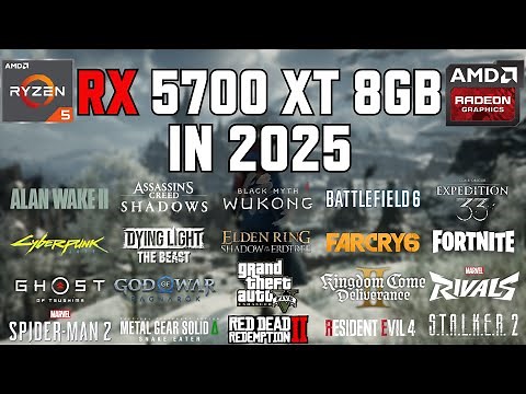 RX 5700 XT 8GB - Test in 50 Games in 2025
