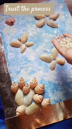 easy wall decor using shells diy Home decor shell art best out of waste aesthetic home decor #shorts