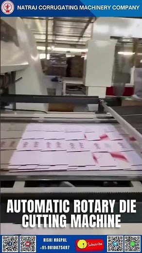 Automatic Rotary Die Cutting Machine | Natraj Corrugation Machinery | Best Price in India
