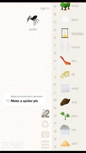 How to Make Spider in Little Alchemy | Game Elements Tutorial