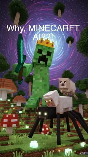 Why, MINECRAFT AI??! #minecraft #lol #shorts