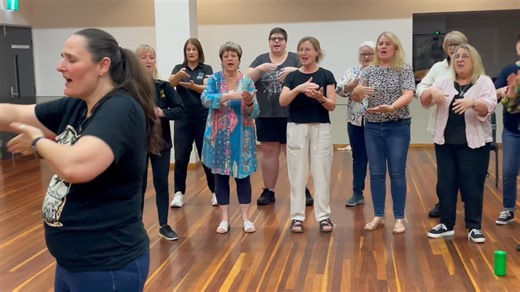 Practicing our Auslan (Australian Sign Language) for Monday's citizenship ceremony. Always one of our favourite performances of the year. | Wollongong Harmony Chorus