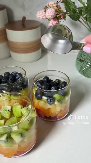 Rainbow Fruit Cups recipe | Easy summer snacks with berries & kiwi