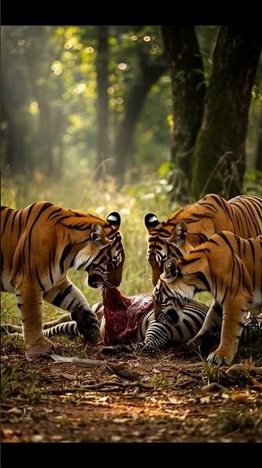 Tiger eat Zebras | Wild Animal