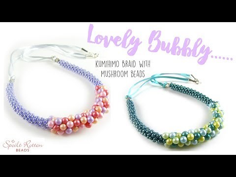 Lovely Bubbly Kumihimo Necklace