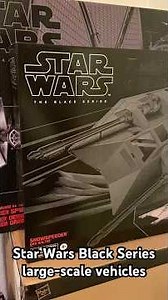Star Wars the Black Series vehicles: the First Order TIE Fighter and Snowspeeder. #starwars