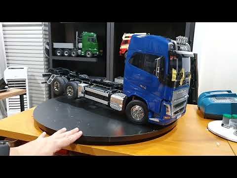 Volvo FH16 750 Tamiya RC Truck 1/14 Timber truck FLK Sky CS RC16