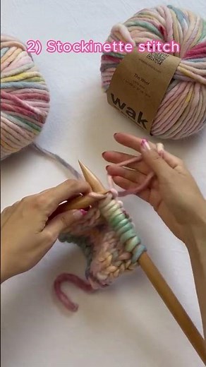 3 beginner knitting stitches to know
