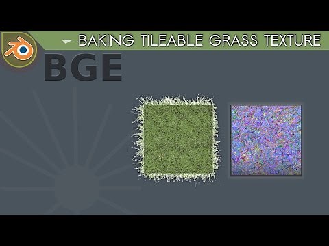 Blender Game Asset Tutorial #3 | Baking Tileable Grass Texture