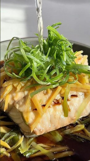 Ginger scallion steamed fish #recipe