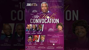 1.1K views · 44 reactions | Join us THIS WEEK (June 17-21 and June 23) for the 1st Ecclesiastical Jurisdiction 105th Holy Convocation at West Angeles Church of God in Christ! The evening services will be streamed LIVE on Facebook and Westa.tv. #WestAngelesChurch #COGIC | West Angeles: Pastor Charles Blake II and Bishop Emeritus Charles E. Blake | Facebook