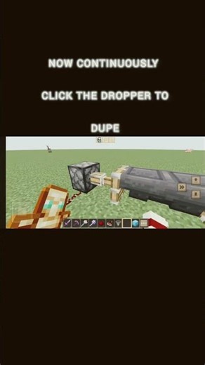 MINCRAFT BEDROCK EDITION DUPING MACHINE (easy material) HIT 200 SUBSCRIBER TILL MARCH #shortvideo