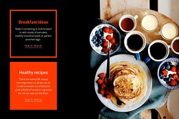 Healthy recipes breakfast - Website Design by Nicepage
