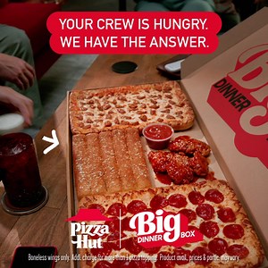 Chill, there’s enough Big Dinner Box for everyone 😎 | Pizza Hut