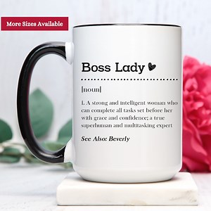Boss Lady Coffee Mug: Lady Boss Appreciation Gift - Etsy